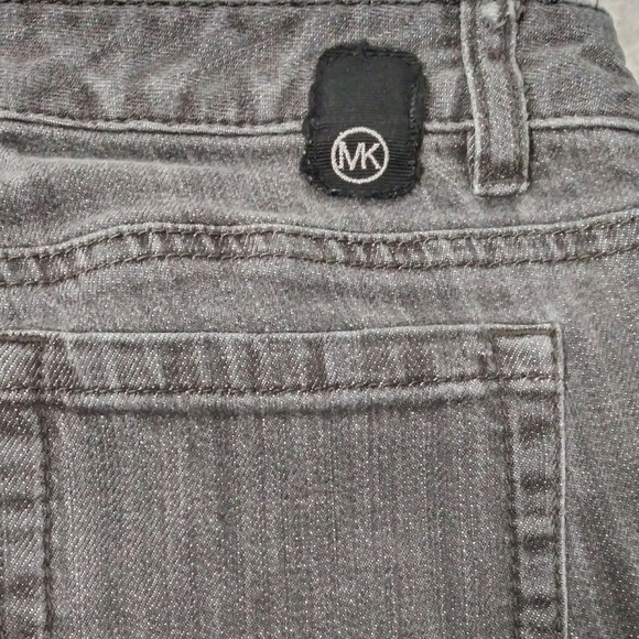 Michael Kors Gray Colored Denim Five Pocket Mid Rise Straight Leg Jean - Picture 8 of 8